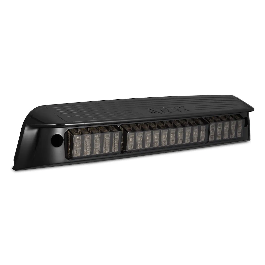 220087 – ALPHAREX USA Center High Mount Stop Light, Clear/ Smoked Polycarbonate Lens Red Brake Light/ White Reverse L...